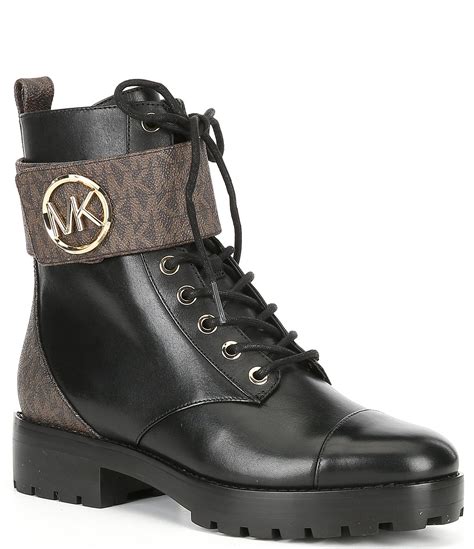 michael kors leather textile upper boot|Michael Kors ankle boots dillard's.